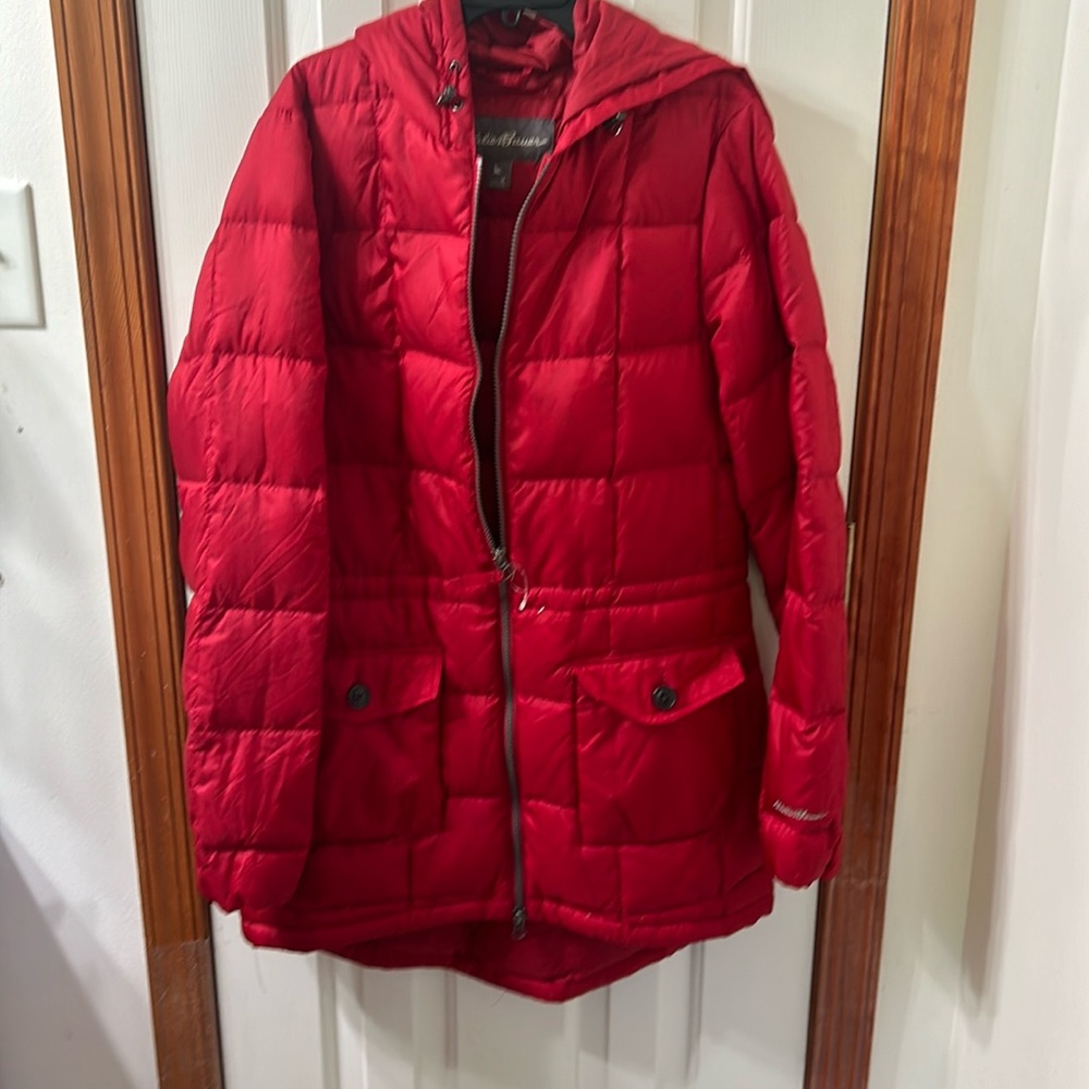 Eddie Bauer Red Puffer Jacket